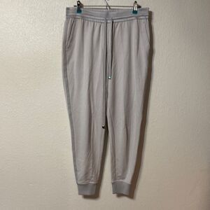 Lafayette 148 New York Light Gray Joggers Large